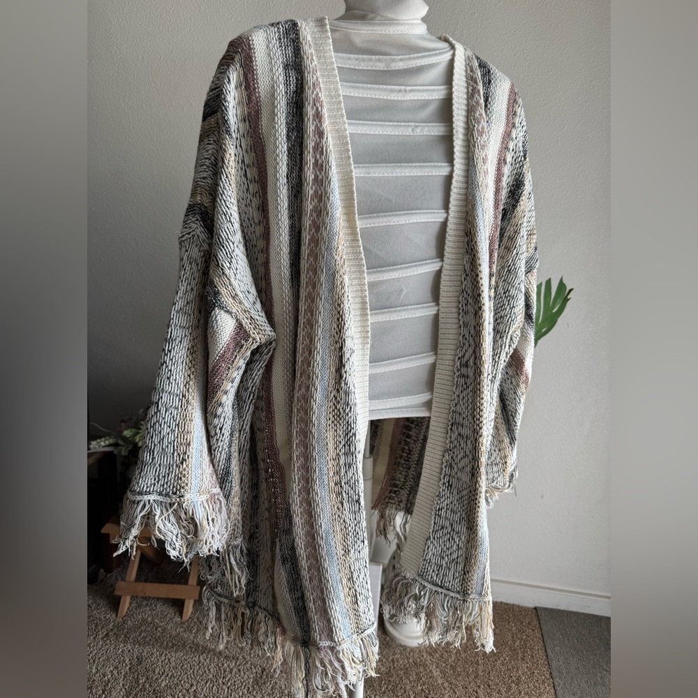 Knox Rose Cream and Black Knit Sweater